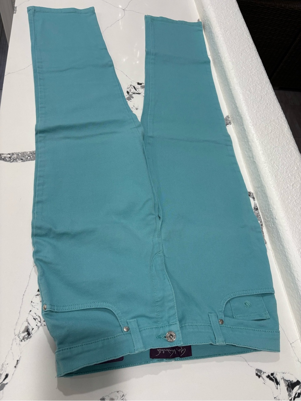 Gloria Vanderbilt Amanda Skinny Pants in Teal
